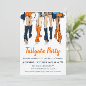 Southern Game Day Tailgate Vier stijlvolle dames Kaart (Staand voorkant)
