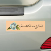 Southern Girl Magnolia Bumpersticker (Op auto)