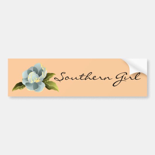 Southern Girl Magnolia Bumpersticker (Voorkant)