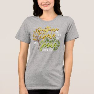 Southern Girls Laat Jezus De Rest Doen (Gray) Tri-Blend Shirt