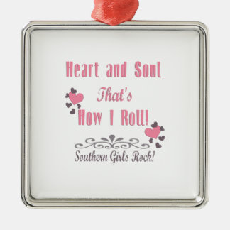 Southern Girls Rock Metalen Ornament