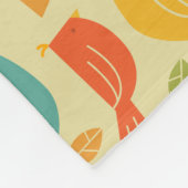 Southern Grammar Chart Bird Pattern Fleece Deken (Hoek)