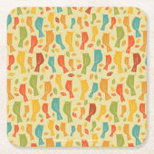 Southern Grammar Chart Bird Pattern Kartonnen Onderzetters (Voorkant)