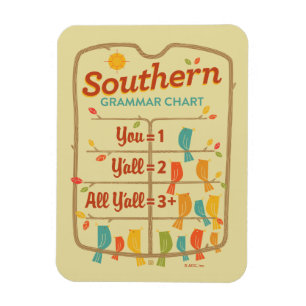 Southern Grammar Chart Magneet