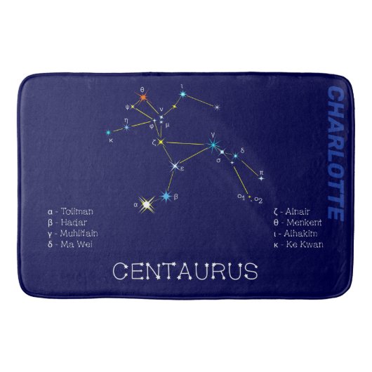 Southern Hemisphere Constellation Centaurus Badmat (Voorkant)