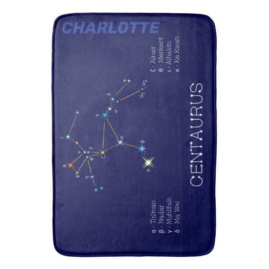 Southern Hemisphere Constellation Centaurus Badmat (Voorkant Verticaal)