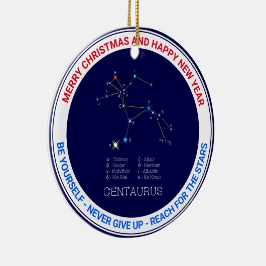 Southern Hemisphere Constellation Centaurus Keramisch Ornament (Rechts)