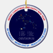 Southern Hemisphere Constellation Centaurus Keramisch Ornament (Achterkant)