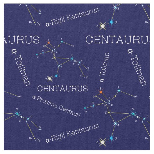 Southern Hemisphere Constellation Centaurus Stof (Close Up)
