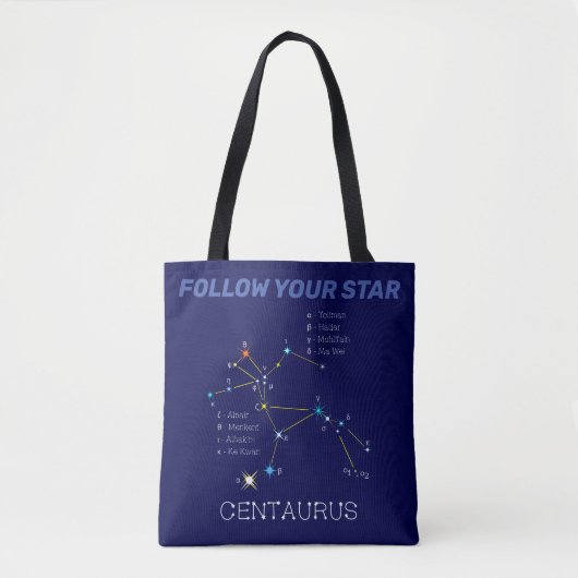 Southern Hemisphere Constellation Centaurus Tote Bag (Voorkant)