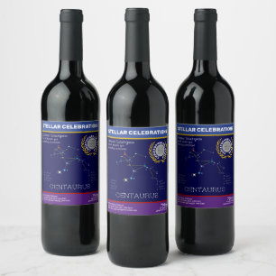 Southern Hemisphere Constellation Centaurus Wijn Etiket