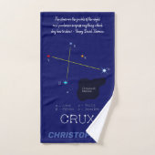 Southern Hemisphere Constellation Crux Bath Towel Bad Handdoek (Handdoek)