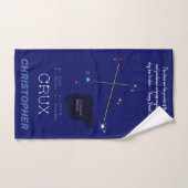 Southern Hemisphere Constellation Crux Bath Towel Bad Handdoek (Handdoek)