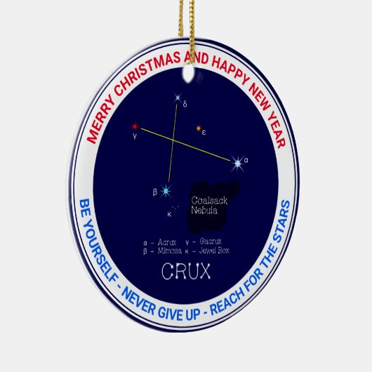 Southern Hemisphere Constellation Crux Keramisch Ornament (Rechts)