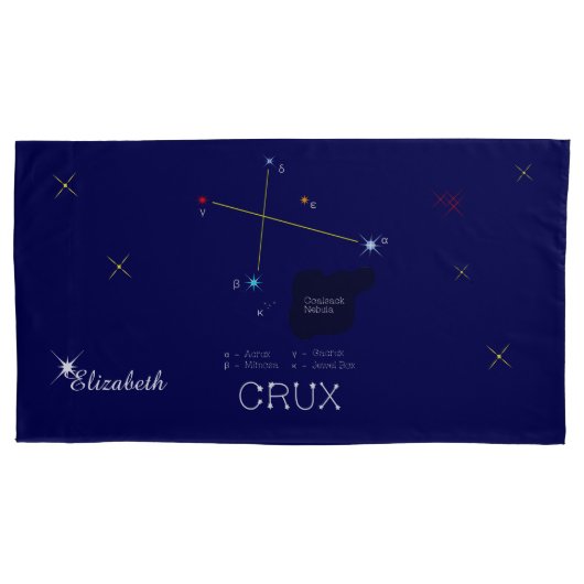 Southern Hemisphere Constellation Crux Kussensloop (Voorkant)