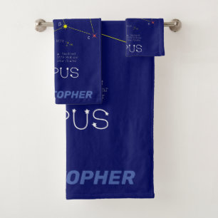 Southern Hemisphere Constellation Lepus Bath Towel Bad Handdoek