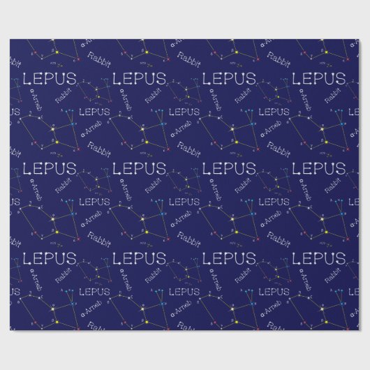 Southern Hemisphere Constellation Lepus Cadeaupapier (Vlak)
