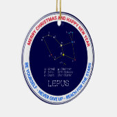 Southern Hemisphere Constellation Lepus Keramisch Ornament (Rechts)
