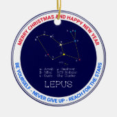 Southern Hemisphere Constellation Lepus Keramisch Ornament (Voorkant)