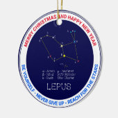 Southern Hemisphere Constellation Lepus Keramisch Ornament (Links)