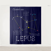 Southern Hemisphere Constellation Lepus Wandkleed (Voorkant)