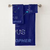 Southern Hemisphere Constellation Lupus Bad Handdoek (Insitu)