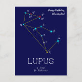 Southern Hemisphere Constellation Lupus Briefkaart (Voorkant)