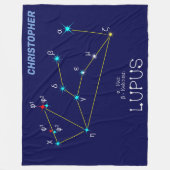Southern Hemisphere Constellation Lupus Fleece Deken (Voorkant)
