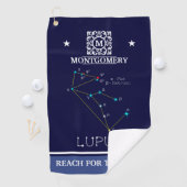 Southern Hemisphere Constellation Lupus Golfhanddoek (Insitu)