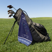 Southern Hemisphere Constellation Lupus Golfhanddoek (Groen)