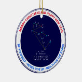 Southern Hemisphere Constellation Lupus Keramisch Ornament (Rechts)