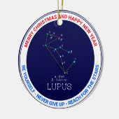 Southern Hemisphere Constellation Lupus Keramisch Ornament (Links)