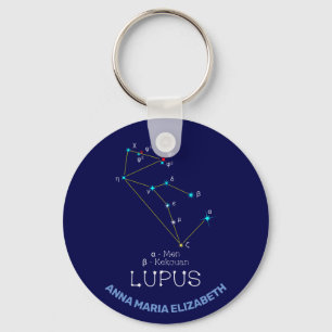 Southern Hemisphere Constellation Lupus Sleutelhanger