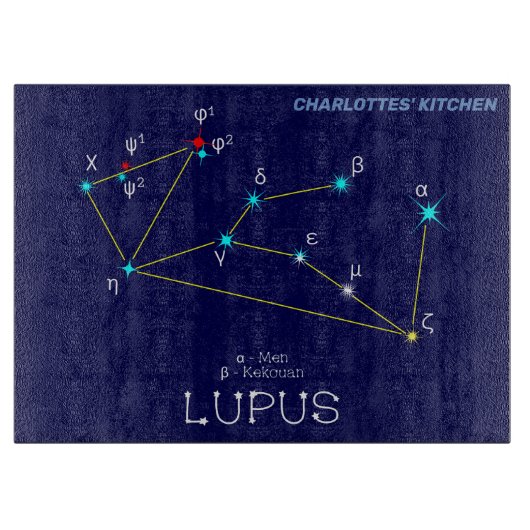 Southern Hemisphere Constellation Lupus Snijplank (Voorkant)