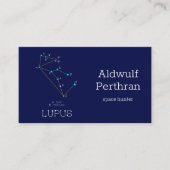 Southern Hemisphere Constellation Lupus Visitekaartje (Voorkant)