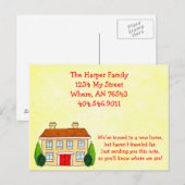 Southern Home Nieuwe adresaankondiging verhuizen Aankondigingskaart (Voorkant / Achterkant)