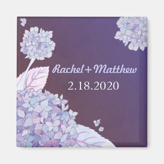 Southern Hydrangeas Wedding Save the Date Magneet