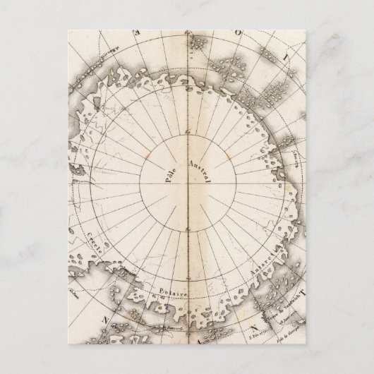 Southern Ice Chart Briefkaart (Voorkant)