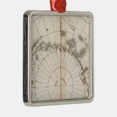 Southern Ice Chart Metalen Ornament (Rechts)