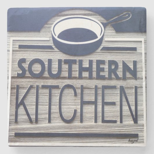 Southern Kitchen, Kiawah Island, SC Marble Stone C Stenen Onderzetter (Voorkant)