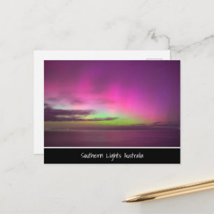 Southern Lights Australia - Nachtelijke hemel foto Briefkaart