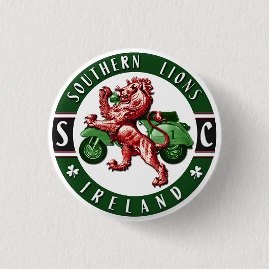Southern Lions Scooter Club Ronde Button 3,2 Cm (Voorkant)