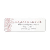 Southern Magnolia Blossom Botanical Return Address Etiket (Voorkant)
