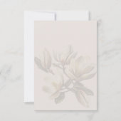 Southern Magnolia Bruiloft Verticale Antwoorden Ka Kaart (Achterkant)