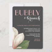 Southern Magnolia Bubble Brunch | Grijze voorzijde Kaart (Voorkant)