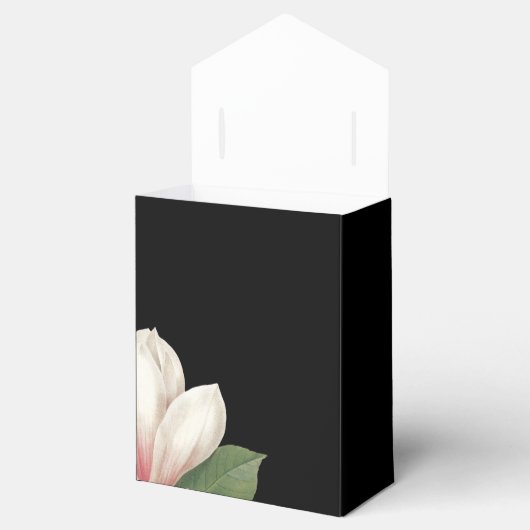 Southern Magnolia Flower Wedding | Elegant Black Bedankdoosjes