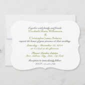 Southern Magnolia Flower Wedding Kaart (Achterkant)