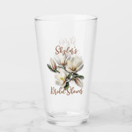 Southern Magnolia Flowers Aangepast Vrijgezellenfe Glas