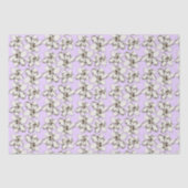 Southern Magnolia Flowers Lavender Tissue Paper Tissuepapier (Voorkant)