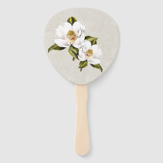 Southern Magnolia huwelijksprogramma Fan Handwaaier (Achterkant)